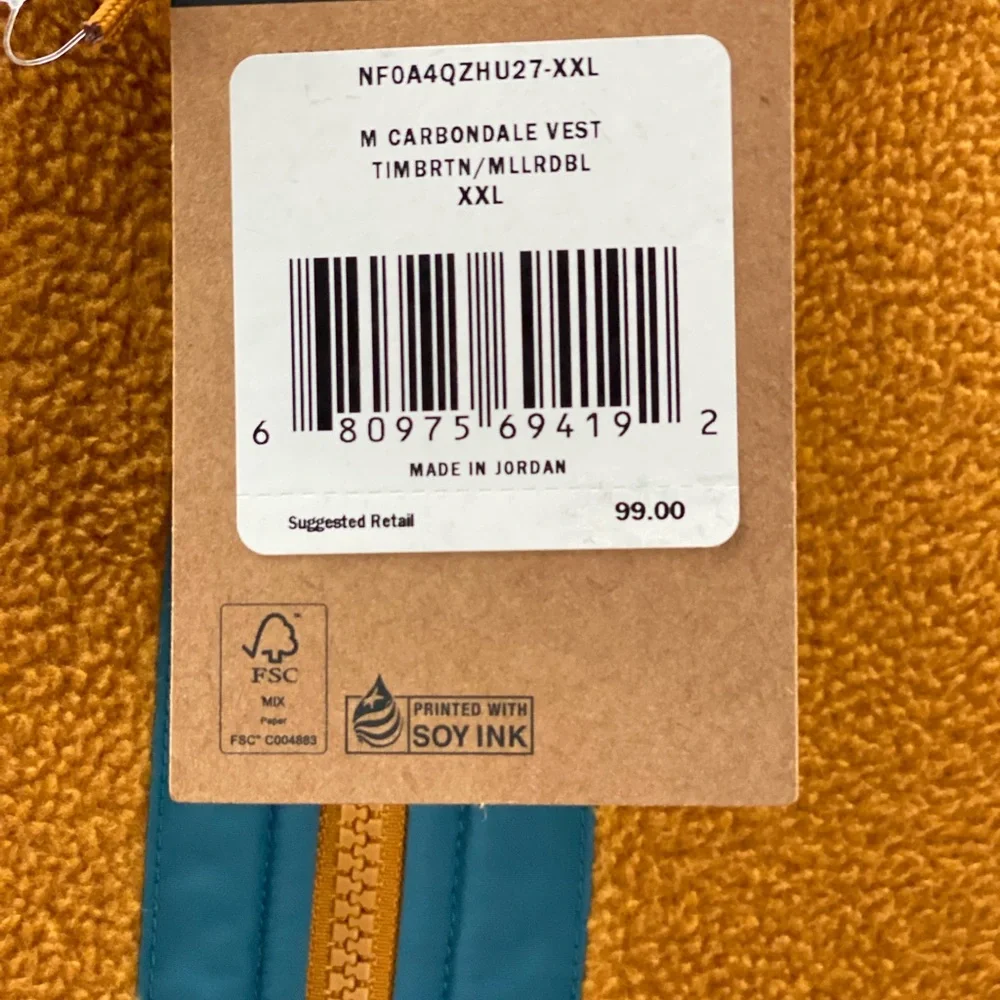 NORTH FACE CARBONDALE‎ VEST BROWN/BLUE